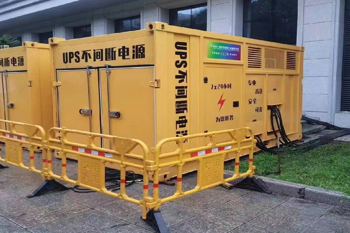 峰峰矿发电机租赁施工现场